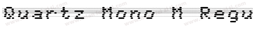 Quartz Mono M Regula字体转换
